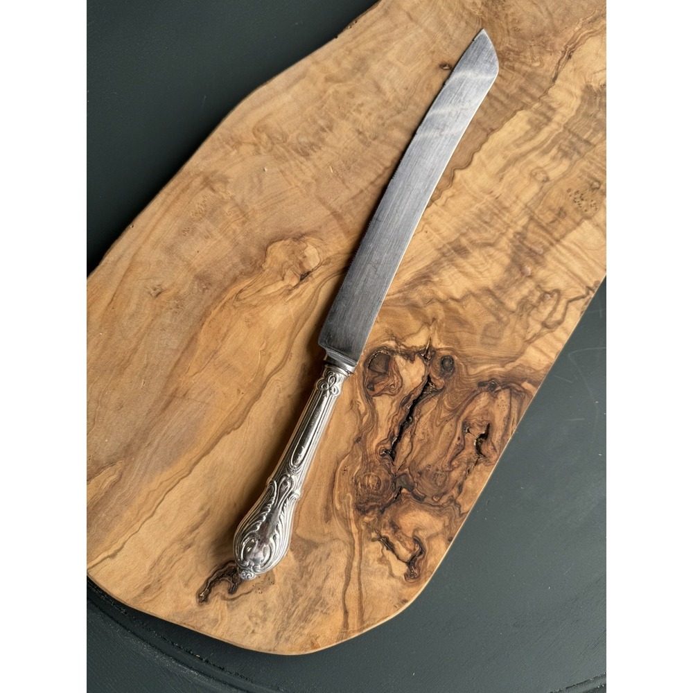 Sterling Wedding Cake Knife Crown Company Sterling handle, 12.25"